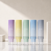 Flacons PET de 15 ml pour soins de la peau personnalisés, à double tête sans air, pour lotion liquide, avec pinceau pour crème BB et fond de teint, pour crème visage