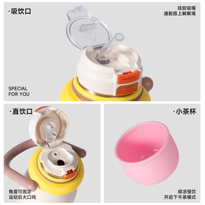Pst Insulated Water Bottle 316 Stainless Steel Bpa Free For Children Travel Use Avocado Design With Handle - Product Image 4
