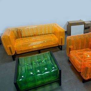 Transparent TPU <b>Inflatable</b> Air <b>Sofa</b> Chair for Indoor and Outdoor Use in Living Room - Product Image 2