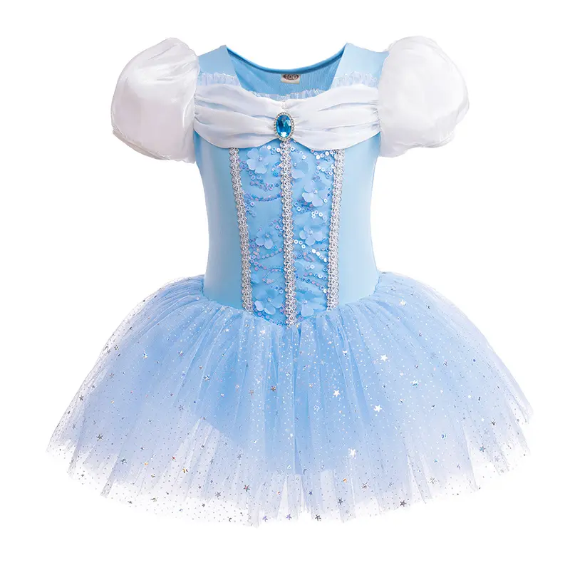 RTS Cind y Dancing Baby Dress Princess Kids Ballet Tutu Dance Costume Dance Romper Dress for Girls