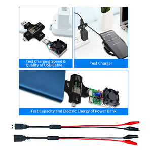 Bộ Kiểm Tra USB Loại C DC3.6-32.0V/0-5.1A, Bộ Kiểm Tra Màn Hình Màu LCD Đồng Hồ Đo Kỹ Thuật Số Điện Áp Hiện Tại Vôn Kế Bộ Sạc Cáp USB - Product Image 5