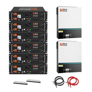 Kit de Sistema Solar Fuera de la Red Rich Solar de 130000W, Salida de 120/240V, Panel de Silicio Monocristalino de 48VDC, MPPT para Uso Doméstico, Certificado CE 58493 - Product Image 1