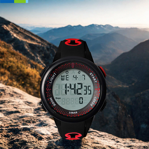 <span class=keywords><strong>LCD</strong></span> hiển thị Chronograph kỹ thuật số tự động ngày thể thao dừng Xem với cao su dây đeo cổ tay không thấm nước hoàn chỉnh lịch ngày - Product Image 6