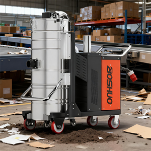 Extractor de Polvo de Concreto de Grado Industrial Boshuo, Nueva Versión, Capacidad de 55L/76L, Succión de 33KPa, Potencia de 5.5kW, Limpieza de Polvo Pesado - Product Image 2