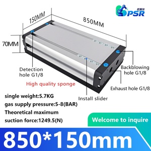 อุปกรณ์จับยึดสุญญากาศสำหรับหุ่นยนต์ CPSR IVSC-850-150 ผลิตจากอลูมิเนียมอัลลอย พร้อมเครื่องกำเนิดสุญญากาศในตัว รับประกัน 1.5 ปี สำหรับบรรจุภัณฑ์กล่อง - Product Image 2