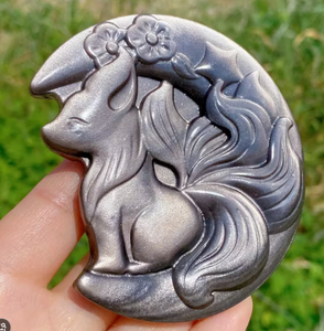 Vente en gros de sculptures en obsidienne naturelle polie écologiques pour un cadeau de la Saint-Valentin - Product Image 3