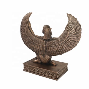 Estatua de la diosa Isis alada egipcia de resina, medicina mágica y escultura de la fertilización en bronce fundido en frío prémium, artículos religiosos - Product Image 5