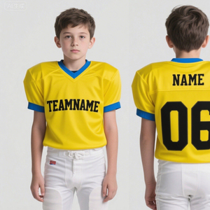 Maßgeschneiderte American-Football-Teamkleidung Hochwertige Sublimation Atmungsaktives Angepasstes Jugend-Teenager American-Football-Trikot - Product Image 2