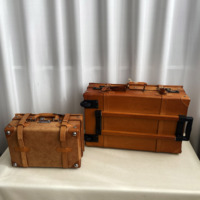 Maleta de Viaje Ligera con Ruedas Giratorias para PC, con Candado, Logotipo Personalizado, Carcasa Rígida de Cuero Patentado, Cierre de Cremallera, Unisex