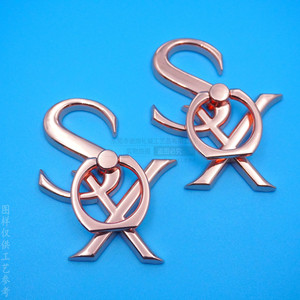 Custom Metal Ring <b>Holder</b> Electroplated Zinc Alloy Rose Gold Adjustable Desktop Stand For <b>Tablet</b> - Product Image 2