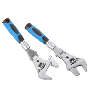 Vendita calda 10 "Multi-funzionale 5 in 1 chiave regolabile a doppia funzione di lavoro pieghevole testa a cricchetto chiave - Product Image 1