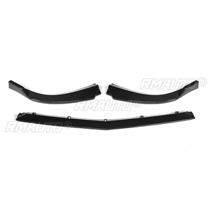สำหรับ Mercedes Benz C CLASS W204 C180 C200 C220 C250 C300 ปี 2011-2014 ชุดแต่งสปอยเลอร์กันชนหน้ารถยนต์ ดิฟฟิวเซอร์ - Product Image 4