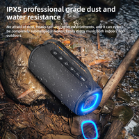 Enceinte portable RGB, mini enceinte étanche Bluetooth, enceinte portable pour fêtes en extérieur avec caisson de basses et batterie
