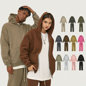 Sudadera con Capucha para Hombre, Estilo Otoño Invierno, Alta Calidad, Transpirable, Ecológica, Deportiva, Informal, 400g, Felpa de Algodón Lavado - Product Image 2