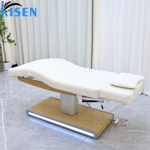 KISEN Luxury Electric Beauty <b>Bed</b> Modern Hotel Beauty Salon Furniture 3 Motors Synthetic Leather Massage Table Facial Spa <b>Bed</b> - Product Image 3