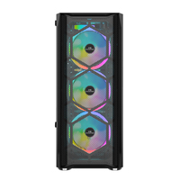 SNOWMAN Full Tower PC Case Smart Design pour Gamers-ATX MATX Mini ITX Boîtier de PC de bureau noir en verre trempé personnalisé en stock!