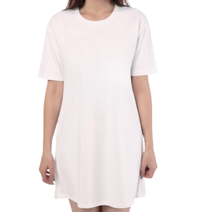 Robe longue en coton pour femme | Robe t-shirt légère et décontractée à col en V pour femmes Fabricant d'Inde - Product Image 6