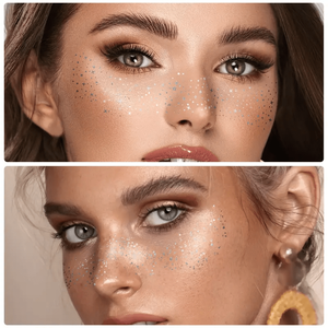 Adesivos de Tatuagem de Sardas Brilhantes Douradas com Logo Personalizado por Atacado para Maquiagem Facial Temporária em Papel - Product Image 6