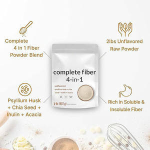 ผงไซเลียมเปลือกต้นเจียผงใยอินนูลินใยอะคาเซียแบบ4-in-1ถุง OEM - Product Image 4