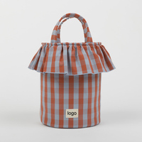 Sac Organisateur de Poussette à Trois Couches Portable pour Voyage, Panier à Couches pour Bébé avec Couvercle à Cordon de Serrage, Rangement pour Maman