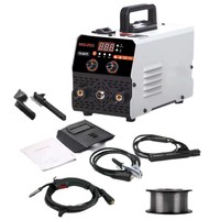 Ensemble complet Aurora Inverter Gasless Flux-Cored MIG-250 Machine à souder multifonctionnelle portable pour usage domestique 36V 20-250A Métallique
