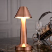 Lampe de table LED sans fil rechargeable, style rétro, pour restaurant, bar, ambiance, lampe de chevet, lampe de bureau, lampe de table décorative