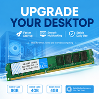Module de RAM de bureau Vaseky DDR3 ECC 4 Go/8 Go 1333/1600 MHz PC3-12800 240PIN DIMM pour mise à niveau d'ordinateur, stable et en stock