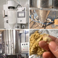 Máquina secadora de polvo de huevo Secador de pulverización fluidizado de acero inoxidable Atomizador Máquina para hacer polvo de café instantáneo seco vegetal