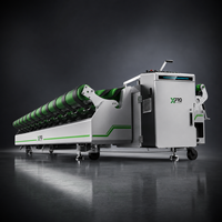 Machine de découpe et de roulage de gazon artificiel contrôlée par un servomoteur PLC, 16 pieds, certifiée CE, pour la rénovation des terrains de football