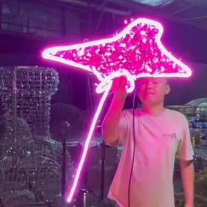 Luz Decorativa 3D Personalizada con Motivo de Timón, Apta <span class=keywords><strong>para</strong></span> Interiores y Exteriores, <span class=keywords><strong>para</strong></span> Decoraciones Navideñas en Parques de Atracciones, Zoológicos y Centros Comerciales - Product Image 5