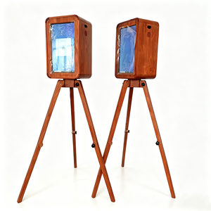 Photomaton en bois populaire avec écran tactile de 18,5 pouces, haut-parleur <span class=keywords><strong>Marshall</strong></span> et lampe flash en option, kiosque à selfies pour événements - Product Image 1