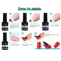 ZRKGEL Formule Professionnelle Salon OEM Sans Cruauté Animale Gel à Ongles Auto-Nivelant Rapide Couche de Finition Gel de Base Colle Gel Primer pour Ongles