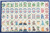 Jeu de Mahjong Moderne Mother Nature avec tuiles en acrylique - En stock et expédition aérienne le 10 juillet