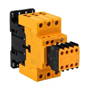 Contactor Eléctrico Weg 50A 24 VCA Bobina 3 N.O. 3 N.C. Interruptores Auxiliares para Montaje en Riel DIN para Automatización Industrial - Product Image 1
