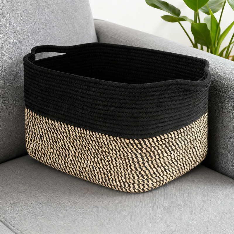 Jianna Home Rectangle Cotton Rope Eco