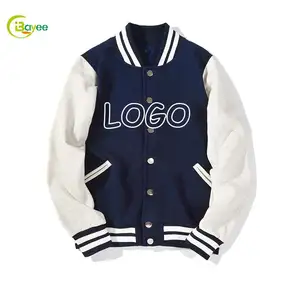 Veste d'université de basket-ball, Logo personnalisé, vierge, 100 Polyester, Bomber, Letterman