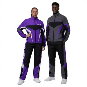 Ensemble de survêtement personnalisé avec logo pour homme, veste zippée et pantalon unisexe, coupe-vent de course en nylon Swishy, fournisseur en gros 2026 - Product Image 1
