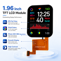 Module d'affichage LCD TFT personnalisé de 1,96 pouce, 320x386, écran haute fiabilité avec câble FPC pour solution de projet de panneau de commande