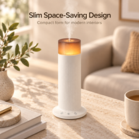 Diffuseur d'arômes sans eau E202B de 70 ml, machine à parfum aux huiles essentielles avec lumière d'ambiance et commande tactile pour chambre, salon, bureau