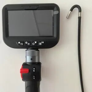 带4.3英寸监视器的便携式管蛇形内窥镜摄像机双向铰接视频检查管道镜