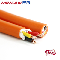 Australisches 2/Ader 4 mm2 6 mm2 10 mm2 16 mm2 25 mm2 SAA-Kabel AS/NZS5000 PVC-isoliertes Kupfer leiter 10mm orange farbenes Rund kabel