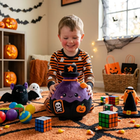 Jouets en peluche haut de gamme personnalisés pour Halloween, bouteilles de potion de sorcier moelleuses, jouets créatifs doux pour cadeaux de festival