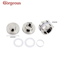 Poignée de douche poignée de porte poignée de traction ronde personnalisée OEM ODM carré coulissant verre carton boîte serrure porte en acier inoxydable moderne