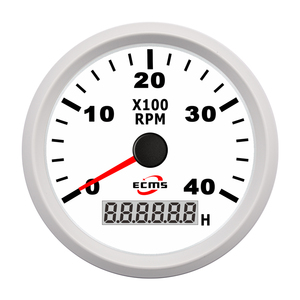 Tacómetro Nuevo Negro de 85 mm y <span class=keywords><strong>4000</strong></span> RPM para Motor Diésel, Medidor de Velocidad, ECMS PMH3-<span class=keywords><strong>BG</strong></span>-4KL IP67 Resistente al Agua, 9-32V - Product Image 5