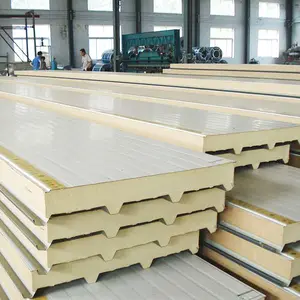 50mm thick thermal insulation quality puf foam sandwich wall panel sheets