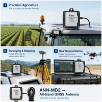 Antenne GNSS toutes bandes haute précision ANN-MB2 L1 L2 L5 E6 B3 avec support magnétique 5m SMA Mâle pour RTK, levés, drones et agriculture de précision