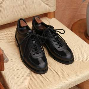 Chaussures décontractées pour hommes, style allemand, coach américain rétro, augmentant la taille, en cuir respirant, à lacets, pour l'automne - Product Image 2