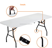 Tables pliantes d'extérieur en aluminium personnalisables pour le camping, les fêtes et les mariages
