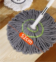 Outil de nettoyage domestique Twist Spin Floor Mop Rotatif Microfibre Mop Long Handle Auto-torsion Water Mop