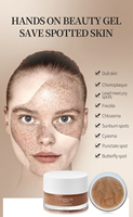 Gel facial micro-spicules avec éponge hydrolysée et 4-butylresorcinol, gel raffinant OEM ODM
